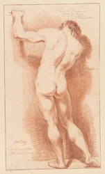 Standing Male Nude, Seen from the Back (1st Prize 1771)