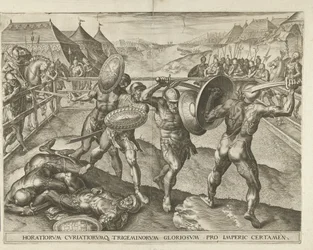 Battle between the Horatii and the Curiatii