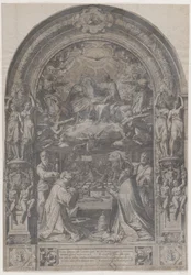 The Coronation of the Virgin with St Lawrence, St Paul, St Peter and St Sixtus, 1576.