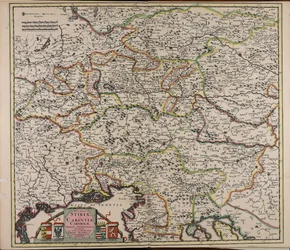 Map of the Duchy of Styria, Carinthia, Carniola, and County of Cilli