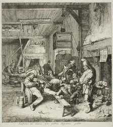 Violin Player in a Tavern