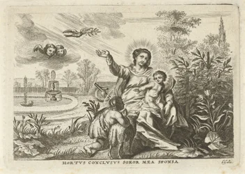 Mary with Child and John the Baptist in the Hortus Conclusus