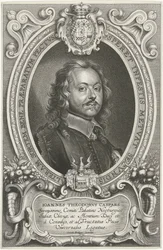 Portrait of Johann Theodor Caspars (Celeberrimi ad pacificandum Christiani nominis orbem legati Monasterium et Osnabrugas)