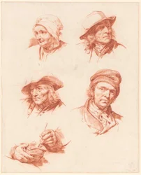 A study sheet with heads