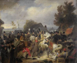 The Prince of Orange Changing His Wounded Horse at Boutersem