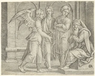 Tobias and the Angel with Tobit and Anna (History of Tobias)
