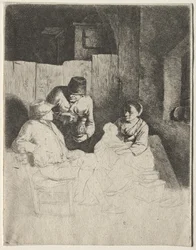 The Mother Seated in an Inn