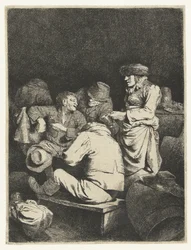 Landlady and Company in Tavern