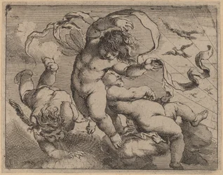 Three Flying Putti