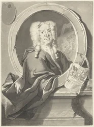 Portrait of Jacob Campo Weyerman in Medallion