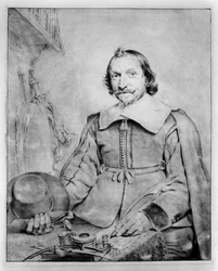 Half-Length Portrait of a Bearded Man Seated at a Table