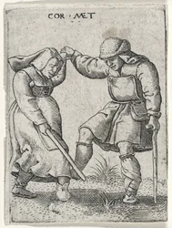 A Man with a Bandaged Foot Dancing with a Woman, 1572