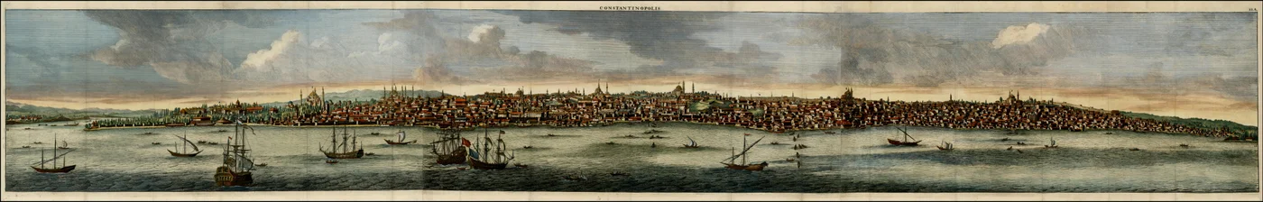 1698 Coloured View of Constantinople