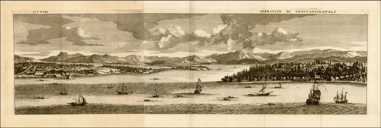 1698 Illustration - Scutari - Serraglio Di Constantinopoli