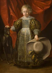 Portrait of a Boy with a Dog