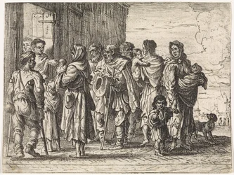 Beggars in Front of a Monastery
