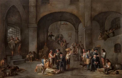 Visiting the Prisoners (From a Cycle with the Seven Works of Mercy)