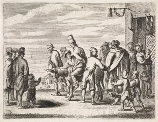 Man Bound on a Donkey (Genre Scenes)
