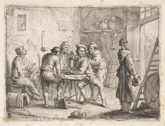 Woman Leaves an Inn