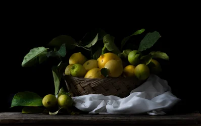 Rustic Lemon Basket