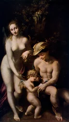 Venus with Mercury and Cupid - The School of Love, c. 1525, 1912