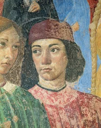 The Procession of the Bishop in Front of the Church of S. Ambrogio (detail)