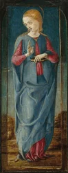 The Virgin Annunciate (middle right panel)