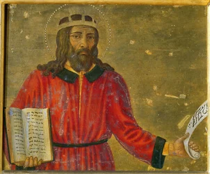 King David Predella Panel of the Altarpiece