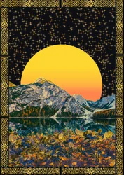 Golden Sun Mountain Lake