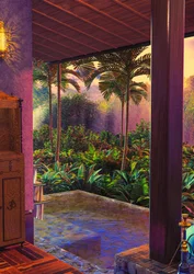 Lush Tropical Veranda