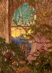 Lush Window Mountain View