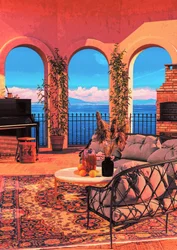 Mediterranean Terrace View