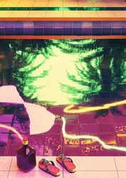 Neon Poolside Retreat