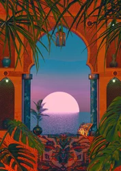 Tropical Sunset Archway