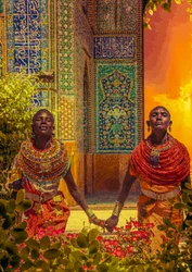 Vibrant African Serenity