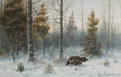 Winter Landscape with Bear, 1907