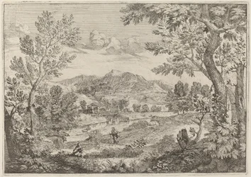 Houses Beside a Mountain