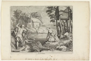 Leto (Latona) Turns the Lycians into Frogs (Metamorphoses of Ovid)