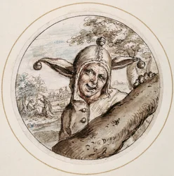 Fool with Cap and Bells, early 17th century