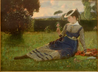 Alaide Banti in the Garden
