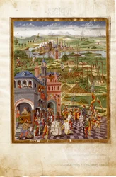 Scene of Torture and Convictions in a Medieval City