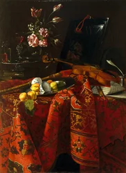 Still Life with Musical Instruments, c.1710-1715