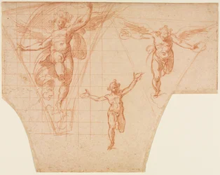 Three Studies of Angels for a Pendentive (detail)