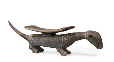 Zoomorphic seat, Ulimi Bia, Ivory Coast
