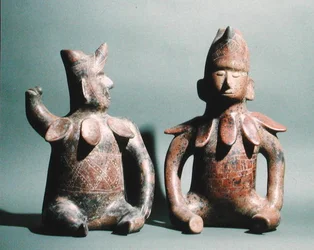 Two Statuettes from Colima, Mexico, 300 BC - 500 AD