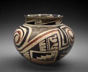 Jar with Geometric Designs