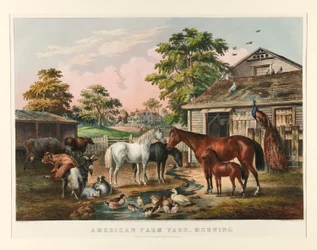American Farm Yard - Morning