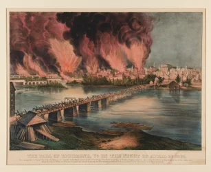 The Fall of Richmond, Virginia, on the Night of April 2nd 1865