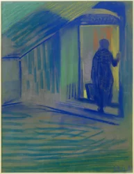 Old Woman Entering Pretzfeld Castle