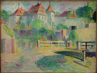 Pretzfeld Castle with Old Wooden Bridge